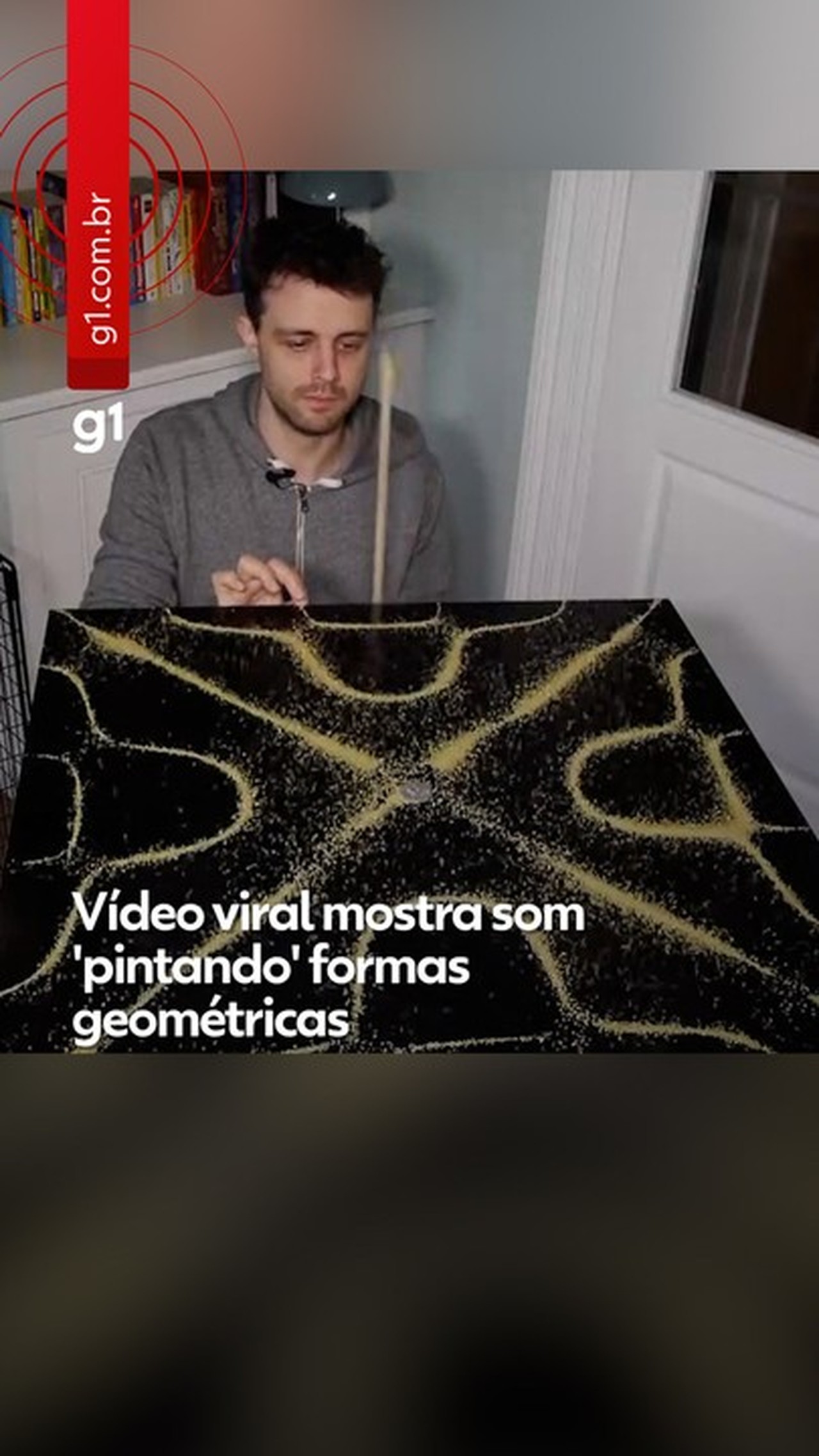 Real ou IA? Vídeo viral mostra som 'pintando' formas geométricas