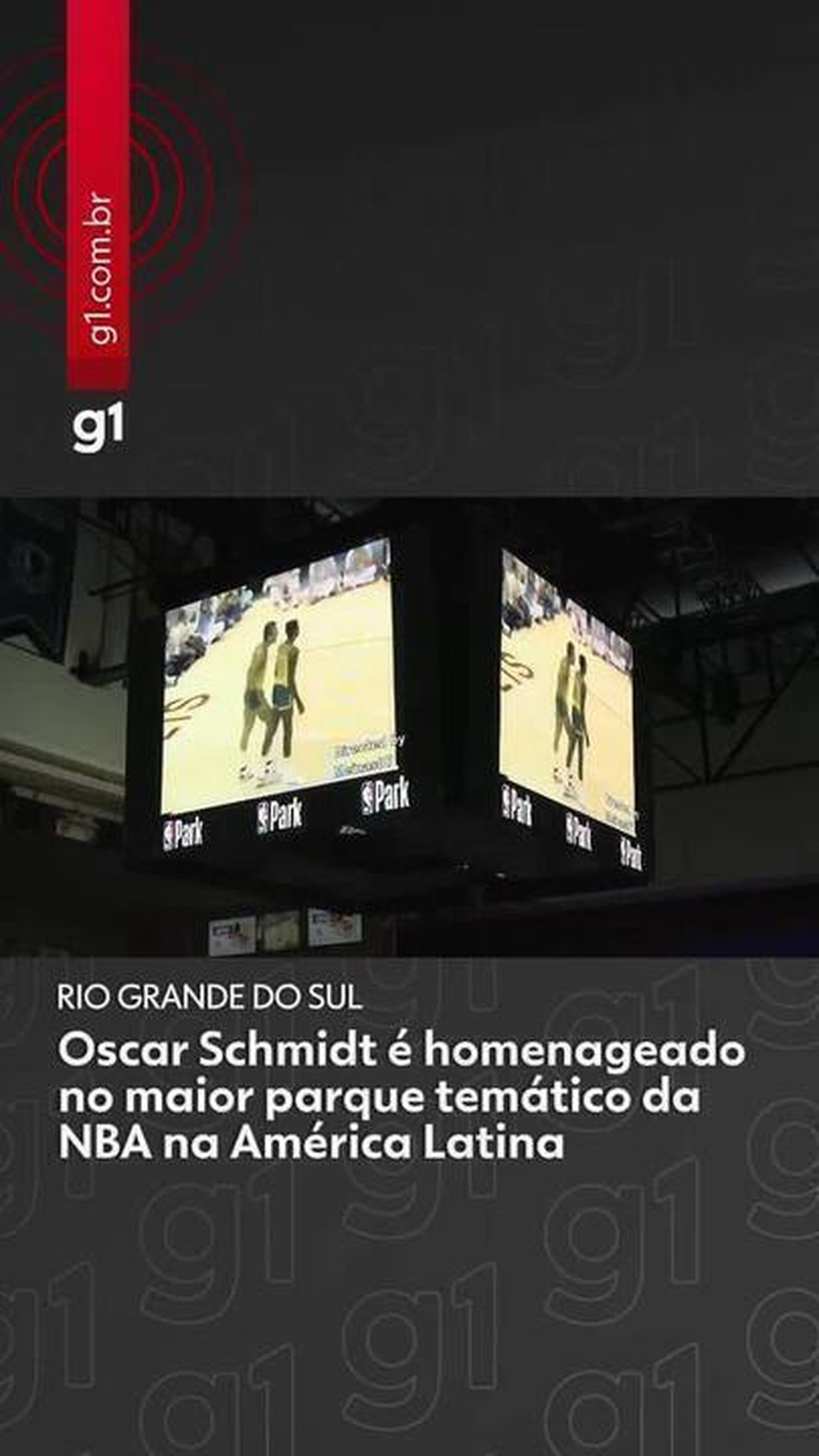 Oscar Schmidt é homenageado no maior parque temático da NBA na América Latina