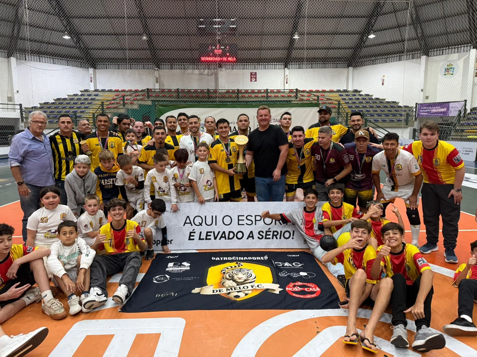 Com final marcada por intensidade, De Melo/Gramado Wine vence Terceira Divisão de Futsal de Gramado