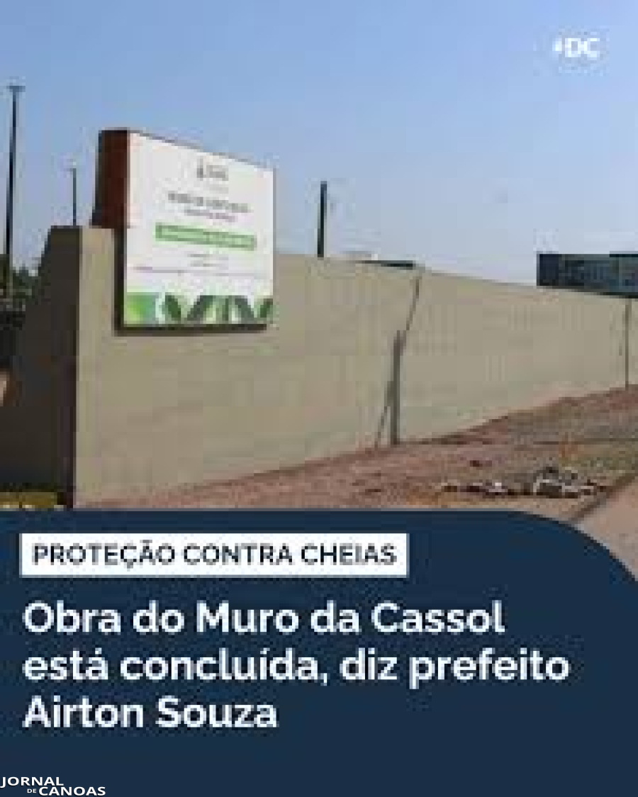 Muro da Cassol é entregue em Canoas