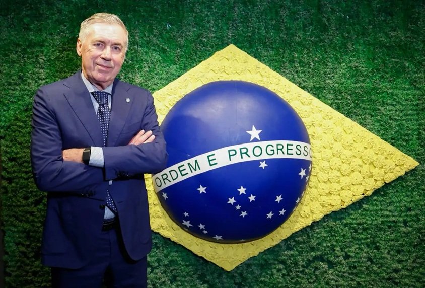 CBF anuncia a renovação de contrato de Carlo Ancelotti