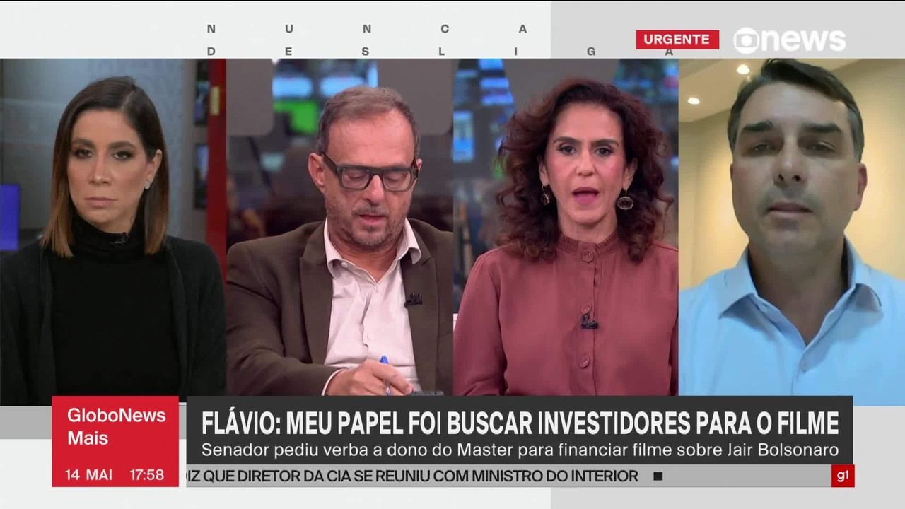 Flávio Bolsonaro diz que dinheiro pago por Vorcaro para filme foi para fundo de advogado do irmão Eduardo