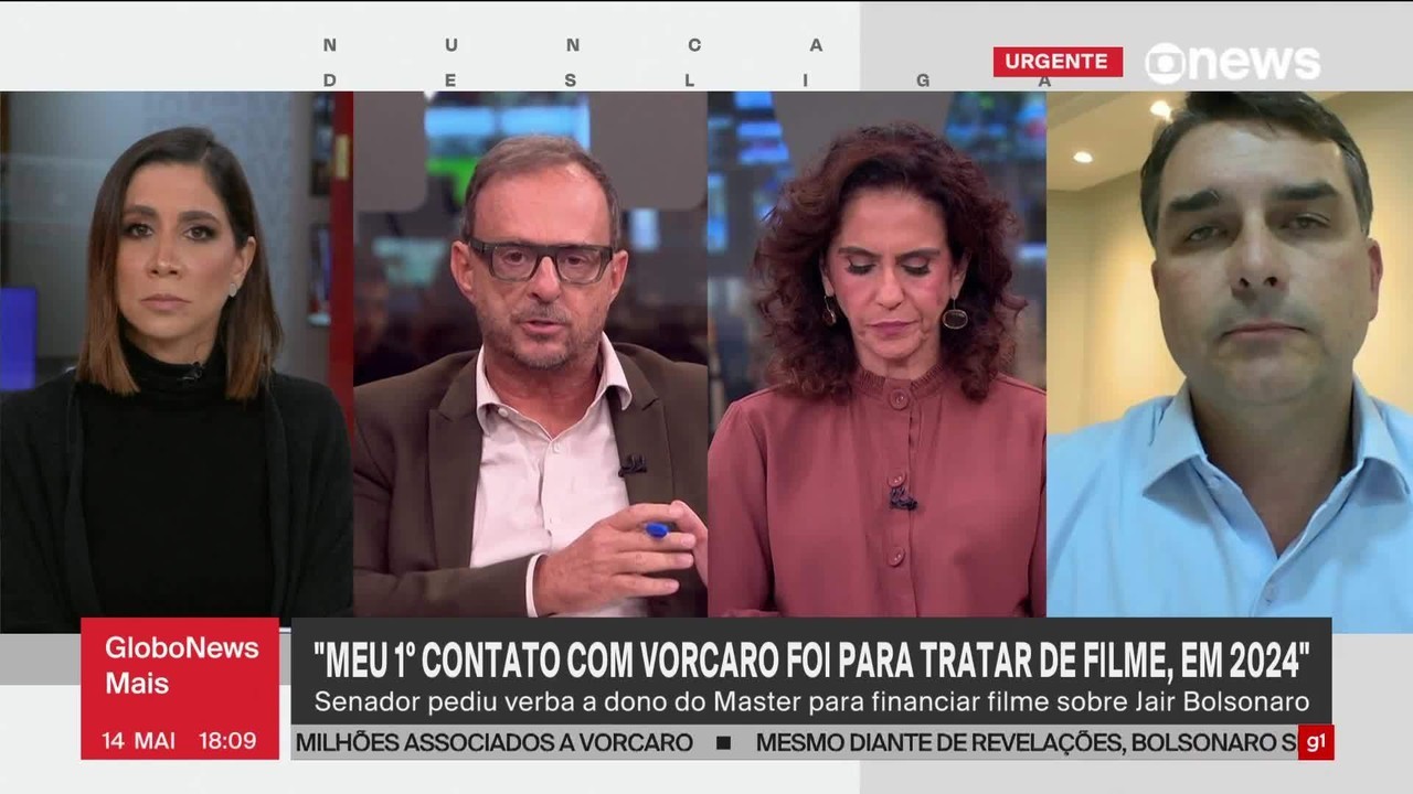 Flávio Bolsonaro alega que acordo de confidencialidade o impediu de revelar relação com Vorcaro: 'Não tem mais como negar'