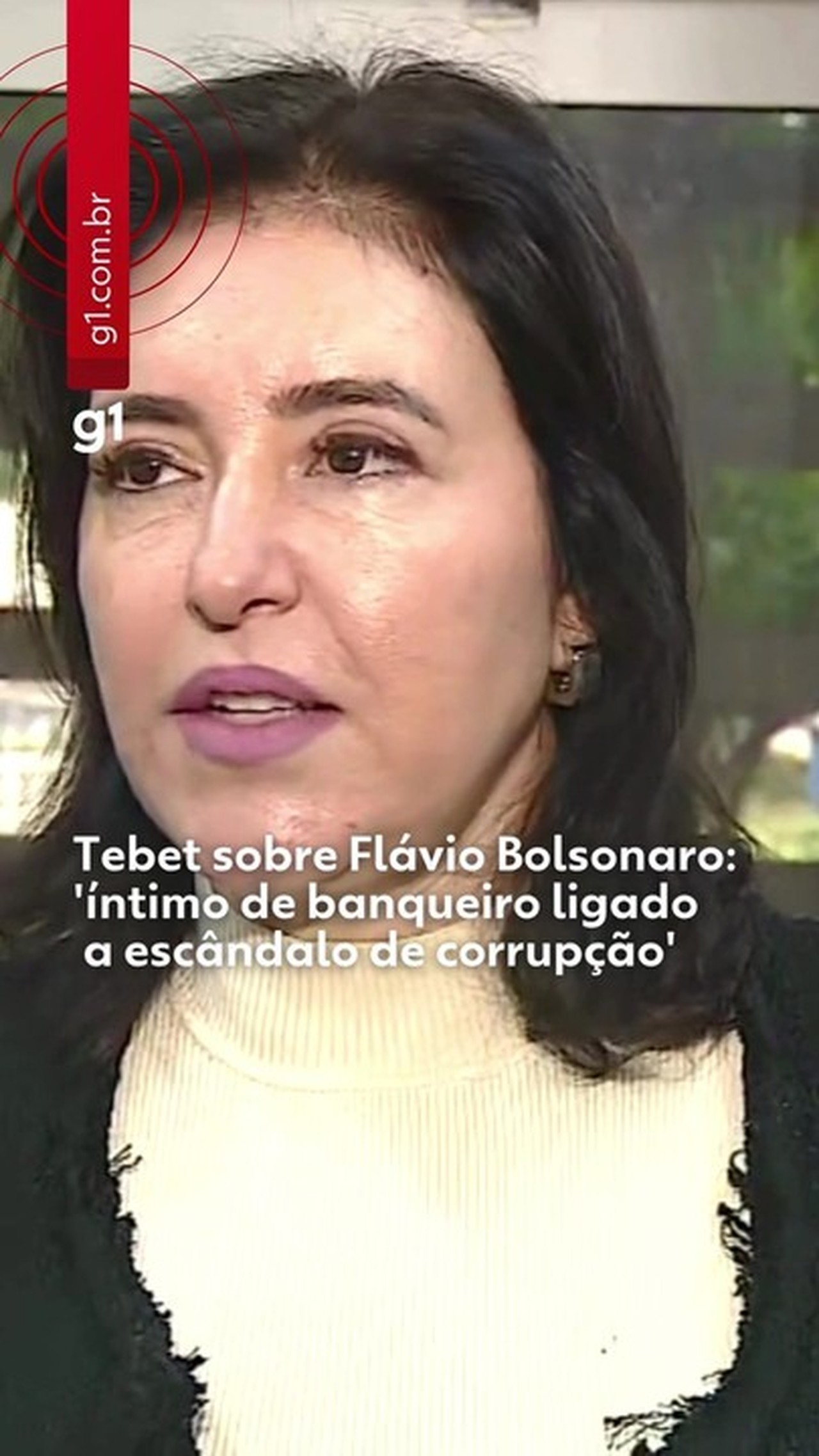 Tebet sobre Flávio Bolsonaro: 'Presidenciável íntimo de banqueiro envolvido no maior escândalo de corrupção do Brasil'