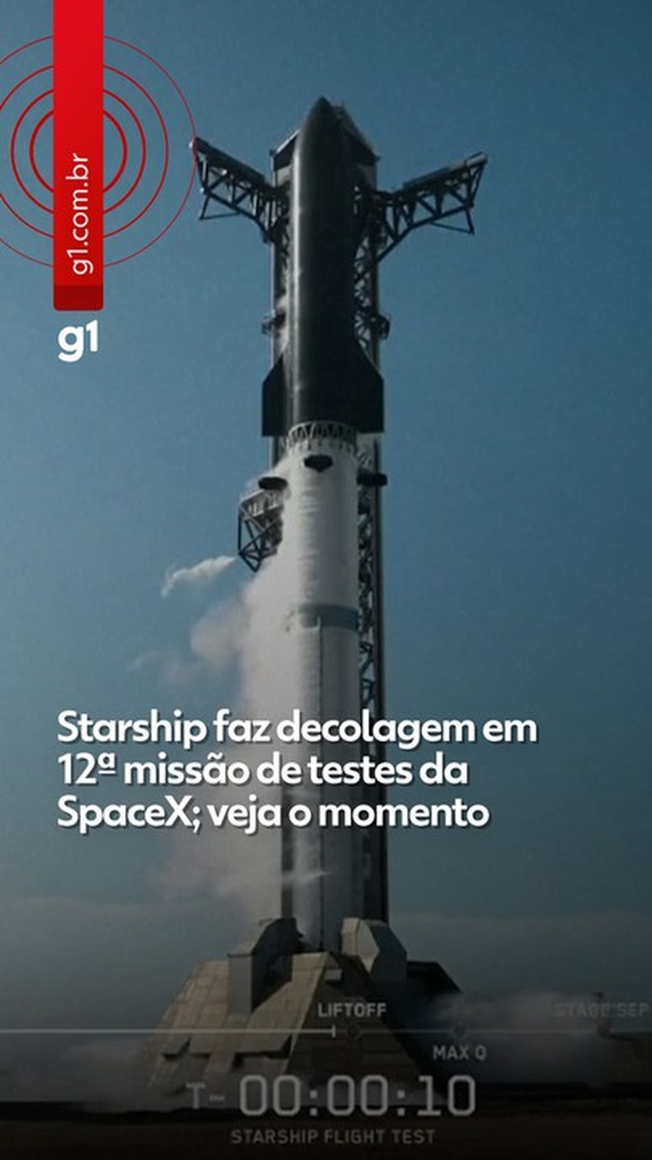 SpaceX lança Starship, maior nave do mundo pela 12ª vez