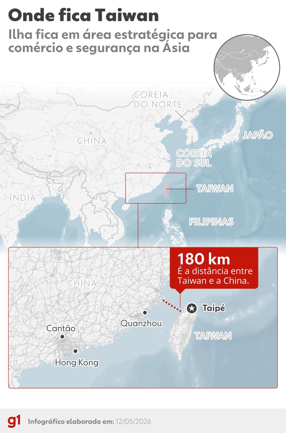 Taiwan diz estar cercada por mais de 100 navios da China