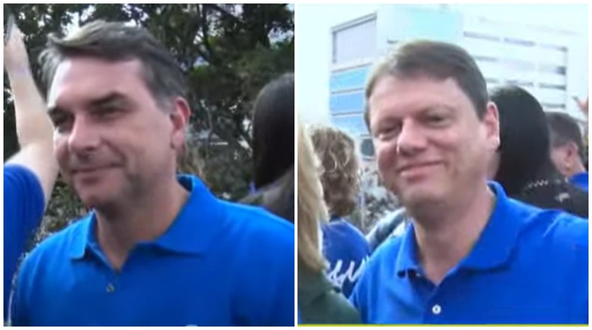 Flávio Bolsonaro, Tarcísio, Nunes, Jorge Messias e André Mendonça participam da Marcha para Jesus em SP