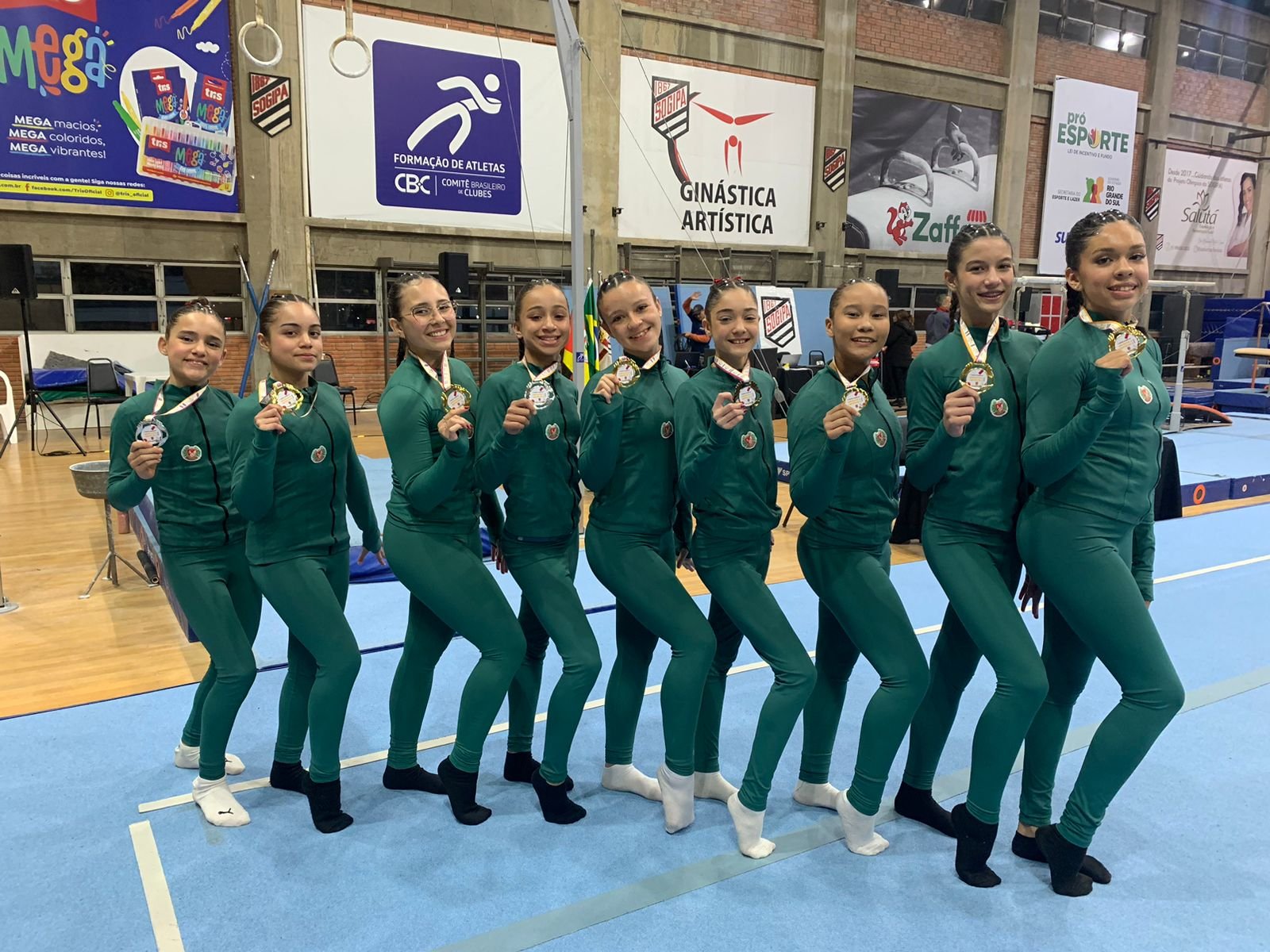 Ginástica de São Leopoldo conquista oito medalhas no Troféu Sogipa