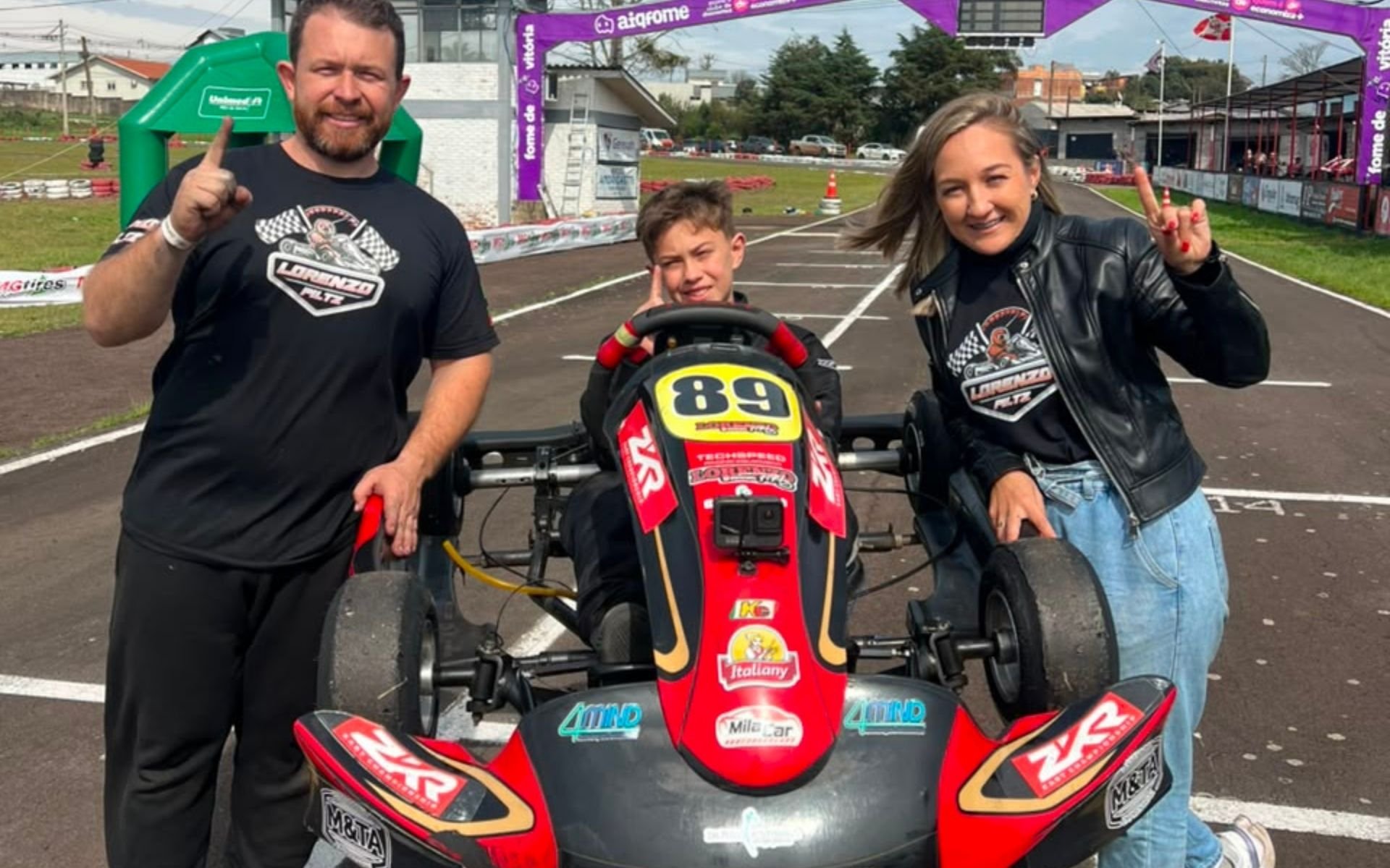 Lorenzo Piltz é campeão gaúcho de kart na categoria Cadete