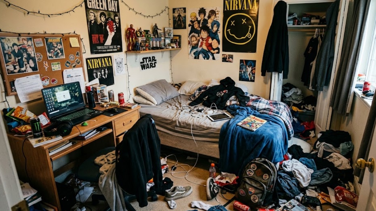 Segundo a psicologia, quarto desorganizado não significa irresponsabilidade e pode estar ligado a uma forma menos rígida de pensar