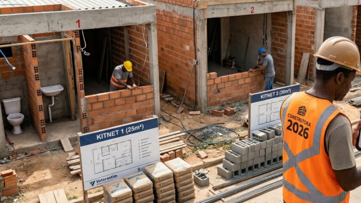 Tem espaço sobrando no terreno? Duas kitnets de 30 m² podem render R$ 1.800 por mês, mas obra exige cuidado