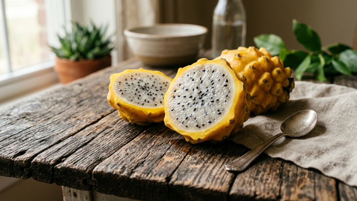 Adeus, pitaia comum: fruta amarela e superdoce pode render colheitas fartas em vasos de 20 litros