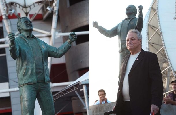 Internacional inaugura estátua de Abel Braga no Beira-Rio