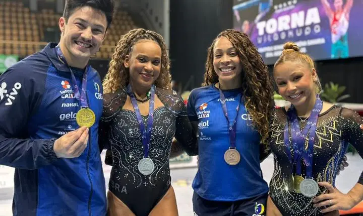 Brasil fecha Copa do Mundo de ginástica com mais cinco pódios
